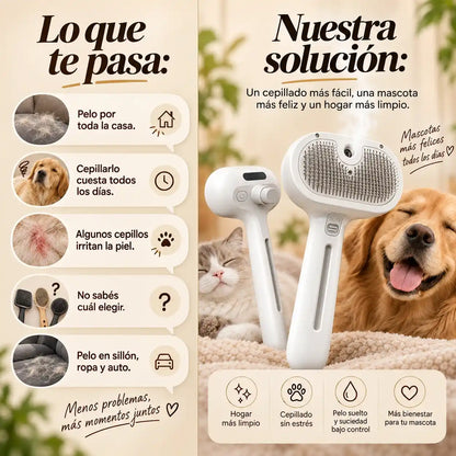 FurClean™ Cepillá, refrescá y eliminá el pelo suelto de tu mascota en una sola pasada.