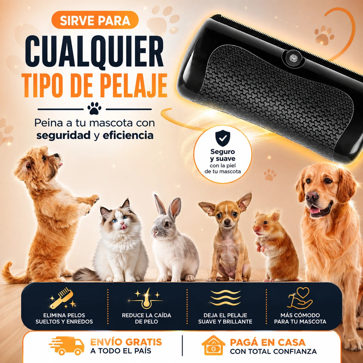 FurClean™ el cepillo quitapelos para todos las mascotas