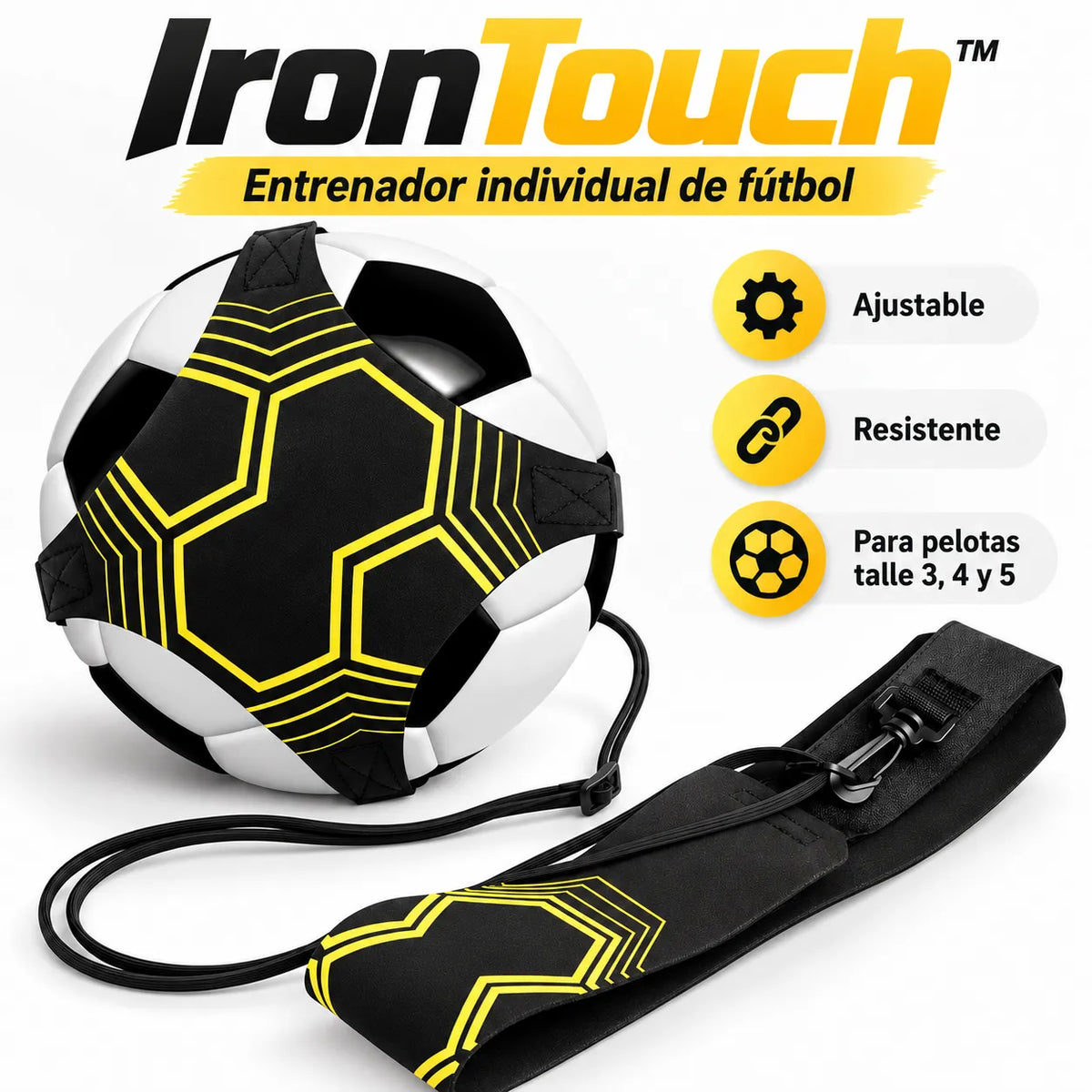 IronTouch™ Le herramienta de entreno que todo apasionado del futbol necesita