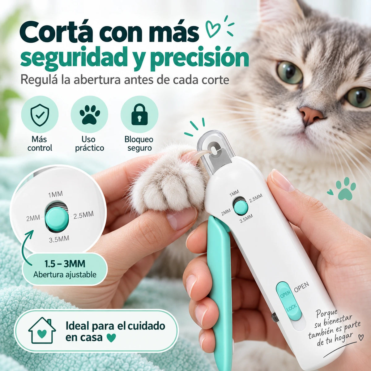 GarraPro™ — El corta garras regulable que cambia la forma de cuidar a tu gato